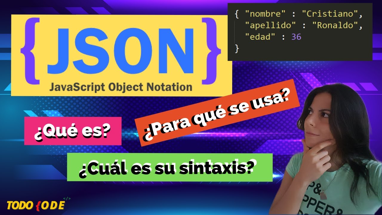 ⭐¿Qué es JSON? ¿Cuál es su SINTAXIS? 🖥️¿Cómo crear un archivo JSON? | DESARROLLO WEB 🌎