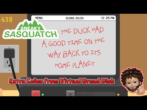 Sneaky Sasquatch - Extra coins from virtual bread disk