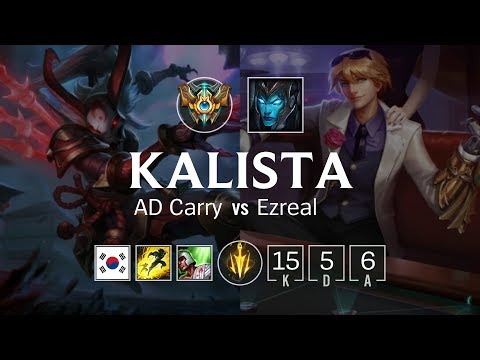 Kalista ADC vs Ezreal - KR Challenger Patch 8.20