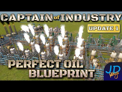 The PERFECT Oil Build & Blueprint 🚜 Blueprint Captain of Industry  👷  Walkthrough, Guide & Tips