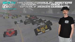 Season Opening - Historic F1 Masters 1/2025 GP Italy/Monza Combined Race 1 &amp; 2