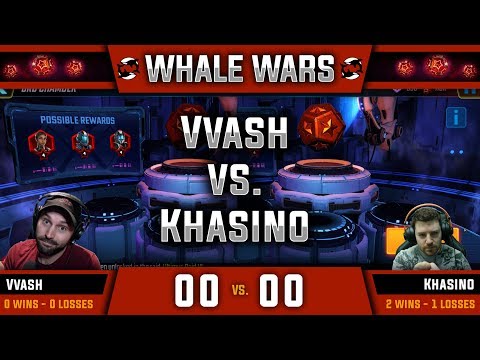 Whale Wars - Ep. 04 - Vvash vs Khasino ($100+ Red Star Orb Opening) - MARVEL Strike Force