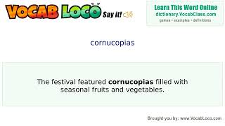 Video thumbnail for cornucopias