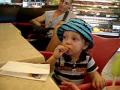 Israel 2009 Zack Eating A Popsicle At Mini Israel Aug 27 2009
