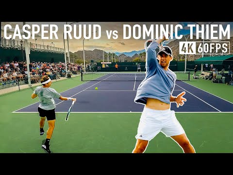 Casper Ruud vs Dominic Thiem | Intence practice [Part 1]