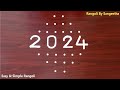 Very easy New Year 2024 kolam Rangoli Design | #Sankranthi muggulu #art #newyear #rangoli