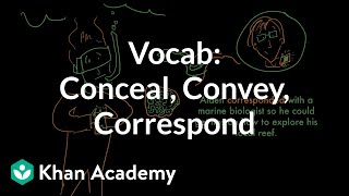 Conceal, Convey, Correspond | Vocabulary | Khan Academy