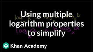 Using Multiple Logarithm Properties to Simplify