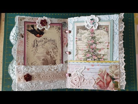 Custom Order - Shabby Chic Journal Flip Through