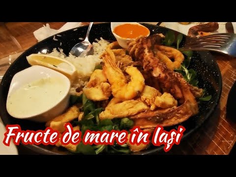 Vlog culinar🐙 Cele mai bune fructe de mare din Iasi? Mancam pt prima data la restaurant Creveteria 🐠
