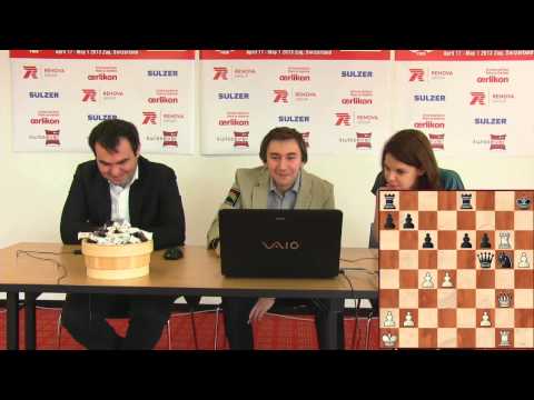 Press Conference Round 5: Karjakin Sergey (RUS) - Mamedyarov Shakhriyar (AZE).