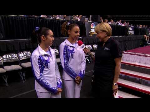 Mattie Larson and Samantha Shapiro Interview - 2009 Visa Championships - Women - Day 1