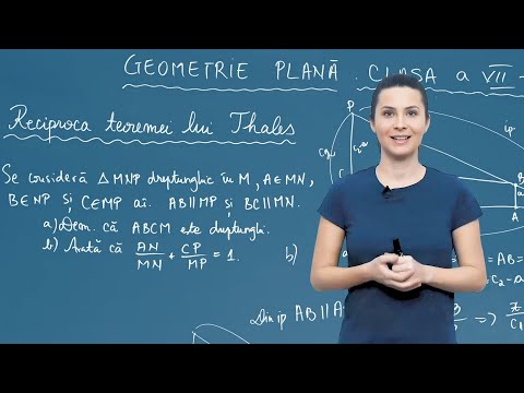 Reciproca teoremei lui Thales cu rapoarte variabile – Clasa a VII-a