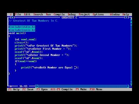 Find Greater of Two numbers program in C using if else statement | #coding #trending #viral