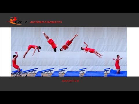 Turn10® 2018+ - Minitrampolin - Salto vw. mit 1/1 Drehung