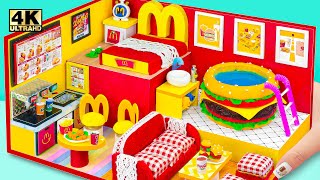 (AWESOME) Build McDonalds Bedroom, Burger Swimming Pools, Kitchen ❤️ DIY Miniature Cardboard House