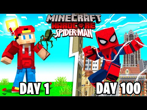 Little RoPo - I Survived 100 Days in a Minecraft City as SPIDERMAN...