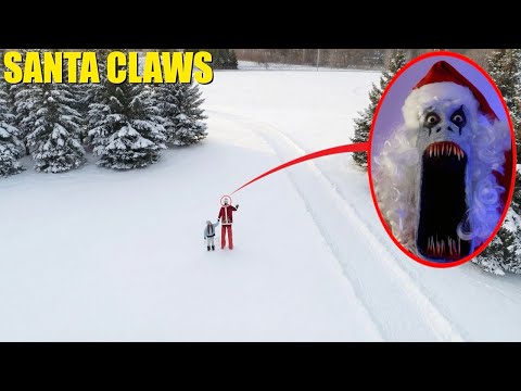 wenn du diese große Weihnachtskreatur im Schnee siehst, LAUF und ruf um Hilfe! (Santa Claws)