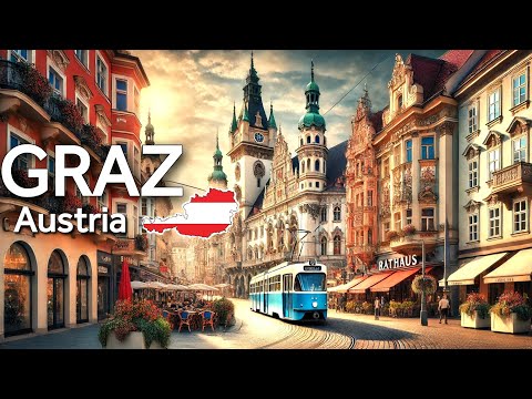 🇦🇹  Graz, Austria’s Second-Largest City After Vienna –A Hidden Treasure-4K Video 60fps with Captions