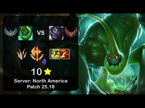 Zac Jungle vs Dr. Mundo - NA Challenger - Patch 25.18
