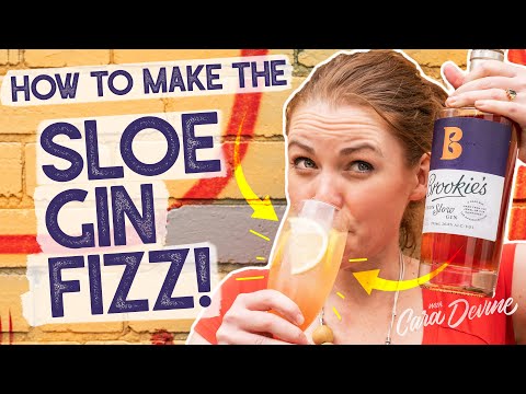 Super Easy Summer Gin Cocktail! The Sloe Gin Fizz