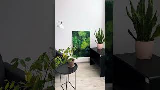 Mechový panel - Tištěný obraz na dřevě