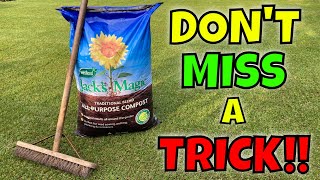 Top dressing with Jacks MAGIC compost |SPRING over seeding