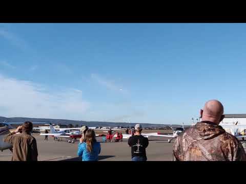 SpaceX landing from Vandenberg with Epic Sonic Boom. Man jumps... Wait for it... What was that?