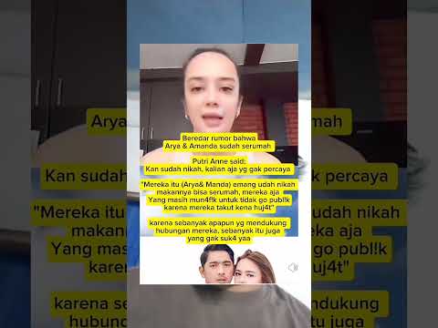 Putri Anne, Arya Saloka dan Amanda Manopo #amandamanopo #artist #masukberanda #beritaterkini #fyp