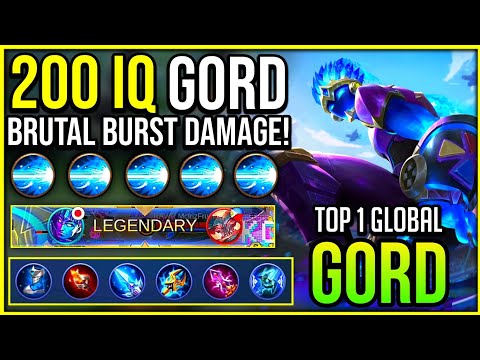 GORD BRUTAL BURST DAMAGE, GORD BEST BUILD 2020 | Top 1 Global Gord - Mobile Legends