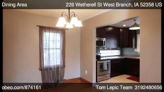 preview picture of video '226 Wetherell St West Branch IA 52358'