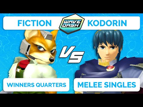WAVEDASH 2022 - Fiction (Fox) VS KodoRiN (Marth) - SSBM - Winners Quarters