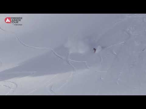 Winning Run Snowboard Women Zoe Macgeorge (SUI) - Freeride Junior Verbier 3* 2018
