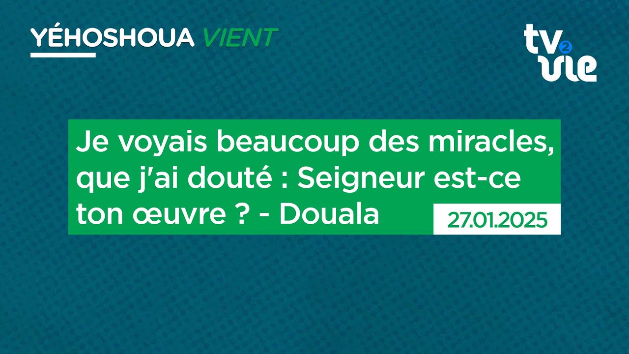 Thumbnail of video: Je voyais beaucoup des miracles, que j'ai douté : Seigneur est-ce ton œuvre ? - Douala
