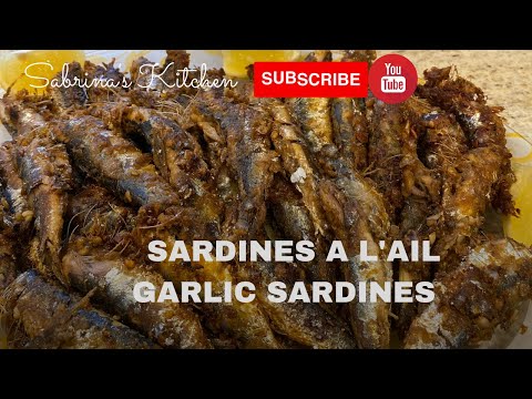 Comment cuisiner des Sardines à l'ail , how to cook garlic sardines from Algeria