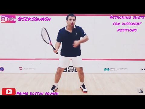 SKILLS SQUASH Coaching 👉🏽Attack and shots from different positions