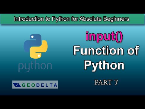 Lesson 7 Using Input Function Of Python