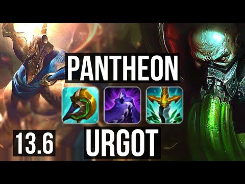 PANTHEON vs URGOT (TOP) | Rank 4 Panth, 9/1/3, Legendary | TR Grandmaster | 13.6