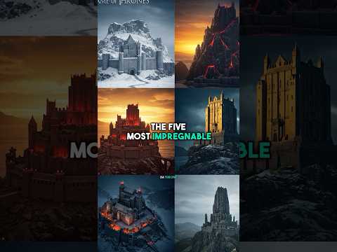 Top 5 Most Impregnable Castles In Westeros! #gameofthrones #shorts #castle