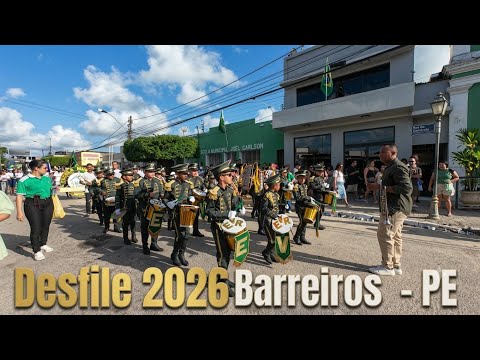 Desfile cívico 2026 Barreiros Pernambuco 🇧🇷🇧🇷