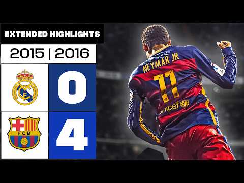 REAL MADRID 0-4 FC BARCELONA 2015/16 | RESUMEN ampliado