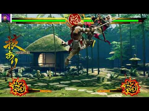 Samurai shodown Warden versus Yashamaru Kurama