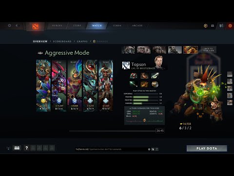 dota2mid Topson Bristleback - aggressive mode vs OG - DOTA PRO CIRCUIT
