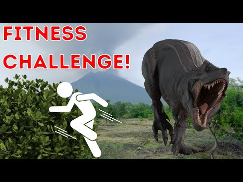 Dino Dodge Challenge Workout - Get Active Games