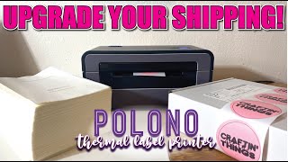 THERMAL LABEL PRINTER FOR SMALL BUSINESS | UNBOX POLONO | ETSY SHIPPING & PACKAGING STICKERS