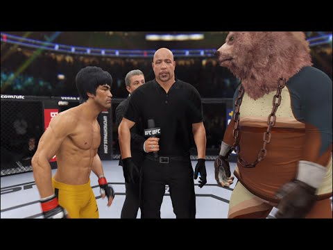 Bruce Lee vs. Bear Glove - EA Sports UFC 4 - Epic Fight 🔥🐲