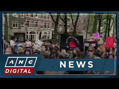 Pro-Palestinian protest in Amsterdam turns violent after student rally halted ANC
