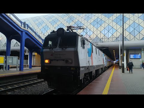 Odjazd EP09-018 „20 lat PKP Intercity“ Z TLK Barbakan