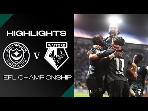Hornets Score 27 SECONDS From Restart ⚡️ | Portsmouth 2-2 Watford | Short Highlights