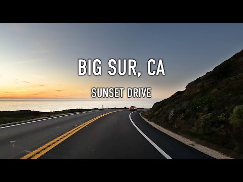 Big Sur Sunset Drive in 4K